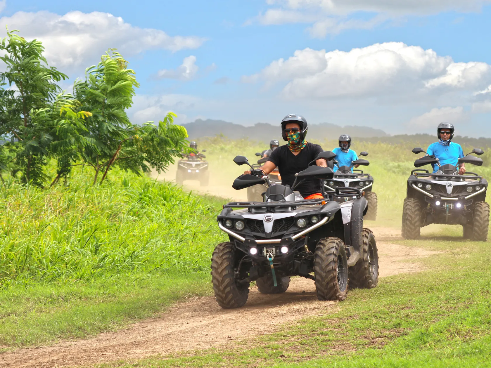 ATV trail riding