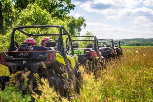 a large machine in a field